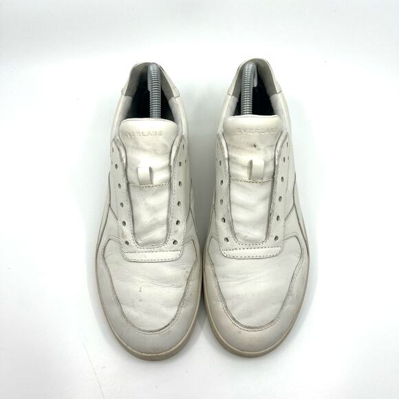 Everlane The Court White Leather Sneakers Women's 9 US - Picture 5 of 9